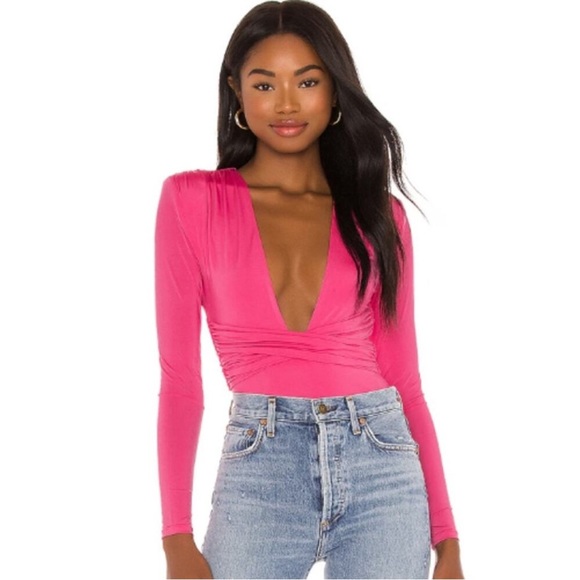 Lovers + Friends Tops - Lovers + Friends Anya Bodysuit in Hot Pink Women’s Medium